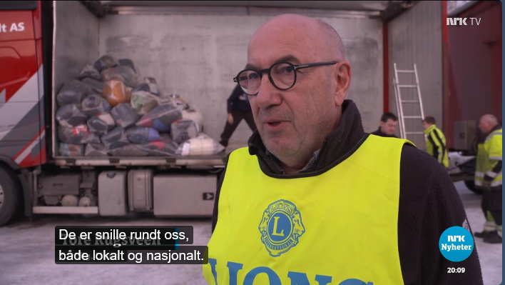 Utstyr som varmer til Ukraina.